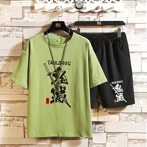 

Inspired by Demon Slayer: Kimetsu no Yaiba Kamado Nezuko Kamado Tanjirou Outfits Cartoon 100% Polyester Anime Harajuku Graphic Kawaii Shorts For Men's / Women's / Couple's / T-shirt