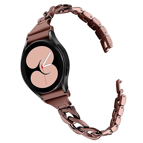 

1 pcs Smart Watch Band for Samsung Galaxy Watch 5 40/44MM Watch 5 Pro 45MM Watch 4 Classic 42/46mm Watch 4 40/44mm 20mm Stainless Steel Smartwatch Strap Rugged Stainless Steel Buckle Metal Band