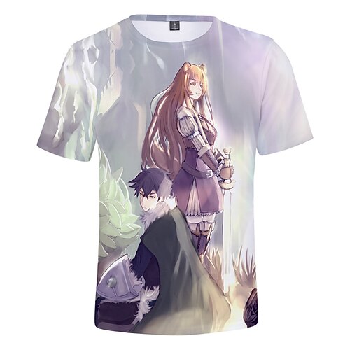

Inspired by The Rising of the Shield Hero Naofumi Iwatani Cosplay Costume T-shirt 100% Polyester Pattern Harajuku Graphic Kawaii T-shirt For Men's / Women's / Couple's