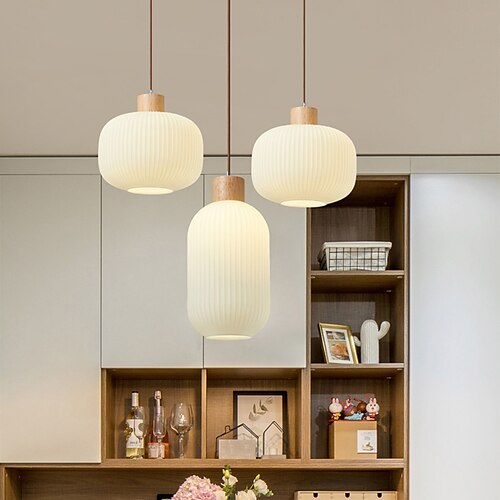 

20 cm Single Design Island Design Pendant Light LED Glass Painted Finishes Nordic Style 85-265V