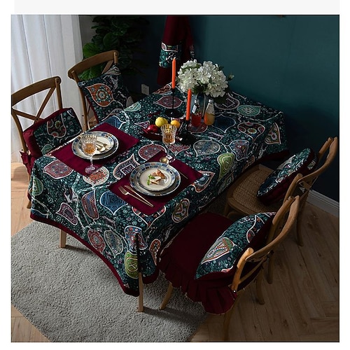 

Rectangle Tablecloth Farmhouse Table Cloth Table Cover Home Kitchen Table Decor Patio Outdoor Wedding Restrant Dining, Buffet Parties and Camping