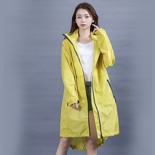 

One-piece Raincoat Men and Women Hiking Long Fashion Outdoor Raincoat Light and Breathable
