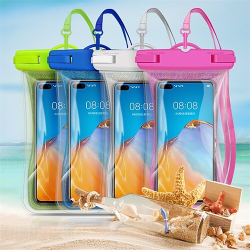 

Universal Waterproof Phone Pouch IPX8 Waterproof 30m /98ft for iPhone 13 Pro Max 12 Mini 11 Samsung Galaxy S22 Ultra Plus S21 Note 20 Ultra A72 52 with Adjustable Neck Strap Up to 6.9 inch Swimming Hiking Camping
