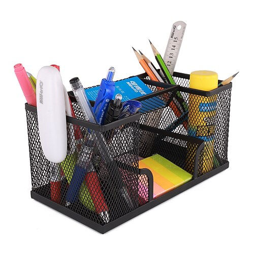 

Pencil Holder Big Capacity Alloy Steel for Office Business Student