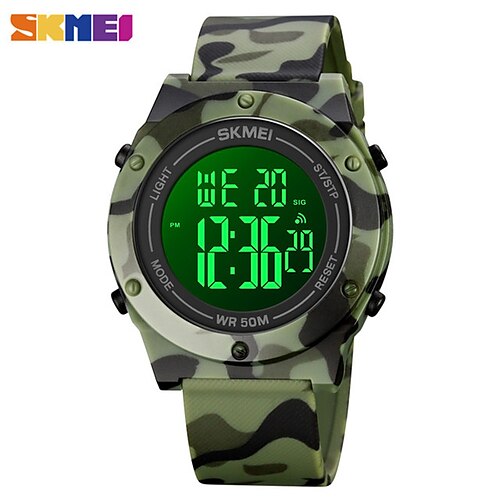

SKMEI Digital Watch for Men Digital Digital Stylish Stylish Casual Waterproof Calendar Dual Time Zones Alloy Silicone Fashion