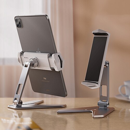 

Metal Desktop Tablet Holder Table Cell Foldable Extend Support Desk Mobile Phone Holder Stand For iPhone iPad Adjustable Metal Desktop Tablet Holder Table Cell Foldable Extend Support Desk