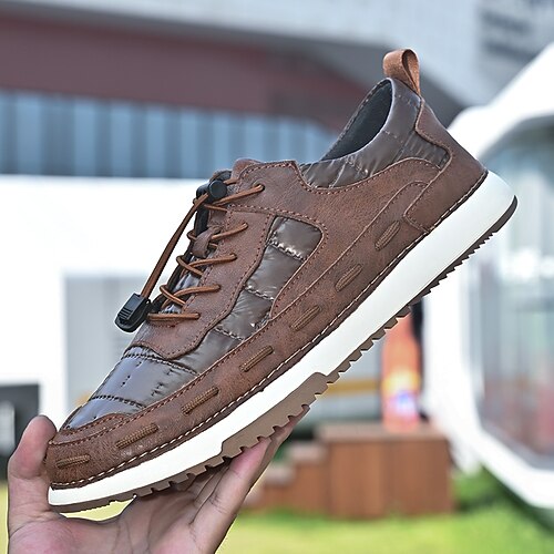 

Men's Sneakers Classic British Daily Office Career PU Booties / Ankle Boots Black Gray Brown Fall Spring