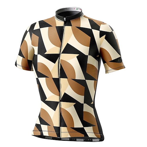 

21Grams Women's Short Sleeve Cycling Jersey Summer Spandex Brown Bike Top Mountain Bike MTB Road Bike Cycling Quick Dry Moisture Wicking Sports Clothing Apparel / Athleisure