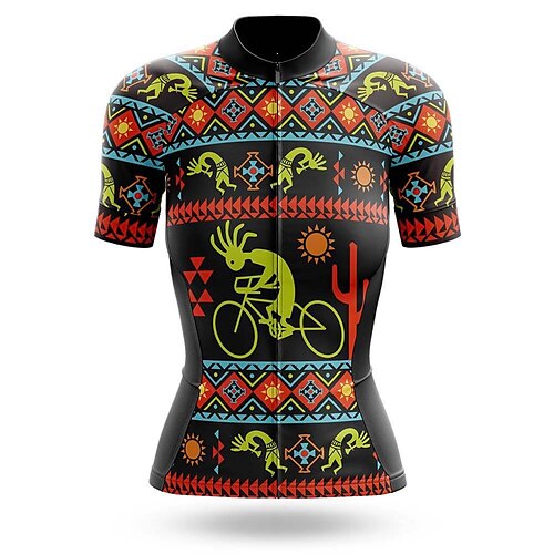 

21Grams Women's Short Sleeve Cycling Jersey Summer Spandex Black Bike Top Mountain Bike MTB Road Bike Cycling Quick Dry Moisture Wicking Sports Clothing Apparel / Athleisure