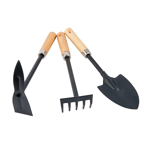 

3pcs/set Garden Tools Wooden Handles Shovels Rakes Shovels Children Flowers Flowers Flowers Shovels Garden Shovel Garden Tools