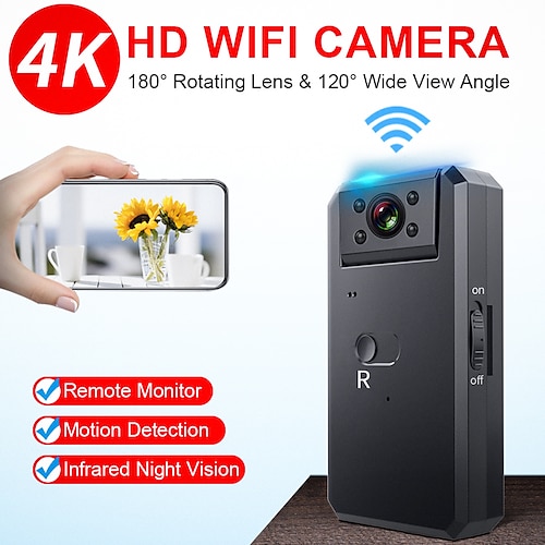 

WD6-C IP Camera 720P Mini WIFI Wireless Motion Detection Remote Access Plug and play Outdoor Support