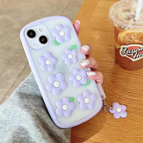 

Phone Case For Apple Back Cover Classic Series iPhone 13 Pro Max 12 11 SE 2022 X XR XS Max 8 7 Bumper Frame Shockproof Dustproof 3D Cartoon Silicone