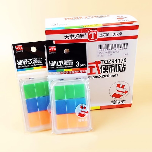 

10 pcs Transparent Sticky Notes Post-it Pop-up Note Dispenser 4.42 inch Transparent Colorful PET Waterproof Translucent Pop Up Post It Notes for School Office Student