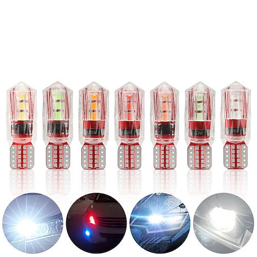 

10PCS W5W T10 LED Bulbs Canbus 2835 SMD 12V 6000K 194 168 LED Car Interior Map Dome Lights Parking Light Auto Signal Lamp