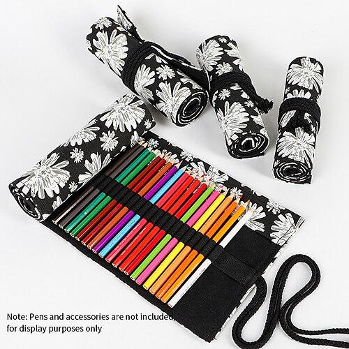 

PencilCasePenPouchMarkerBag Multifunction Canvas for School Student Kids