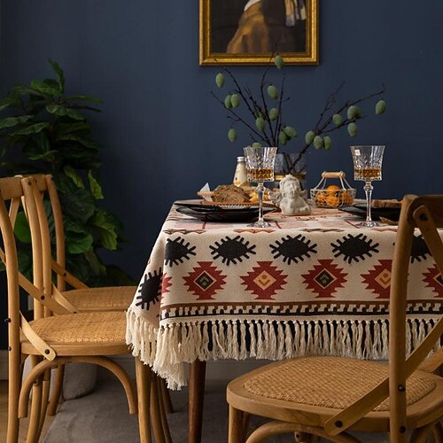 

Rectangle Tablecloth Farmhouse Table Cloth Table Cover Home Kitchen Table Decor Patio Outdoor Wedding Restrant Dining, Buffet Parties and Camping