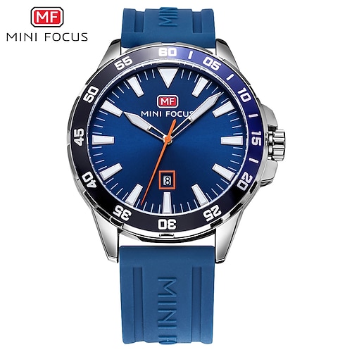 

MINI FOCUS Quartz Watch for Men Analog Quartz Stylish Stylish Modern Style Waterproof Calendar Alloy Silicone Fashion