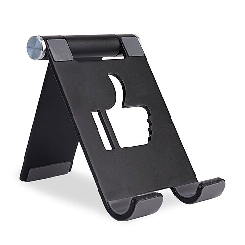 

Phone Stand Portable Foldable Lightweight Phone Holder for Desk Bedside Selfies / Vlogging / Live Streaming Compatible with Tablet All Mobile Phone Phone Accessory