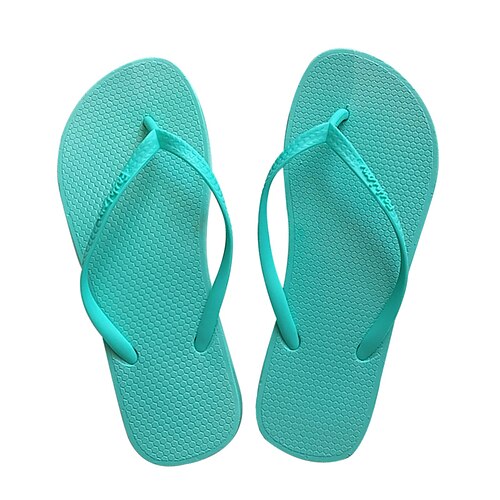 

Women's Slippers Flip-Flops Flat Sandals Flat Heel Round Toe Open Toe Elegant Casual Daily PVC Loafer Spring Summer Solid Colored Light Purple Green White