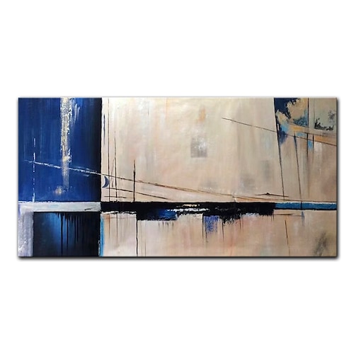

Oil Painting Hand Painted Horizontal Abstract Landscape Modern Rolled Canvas (No Frame)