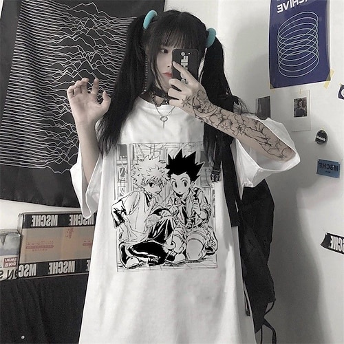 

Inspired by Hunter X Hunter Kurapika Gon Freecss Killua Zoldyck T-shirt Anime 100% Polyester Anime Harajuku Graphic Street Style T-shirt For Men's / Women's / Couple's