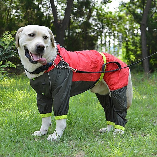 

Cute Pet Dog Raincoat,Rain Jacket Full Body Coverage with Hat, Reflective Night Light Strip,Double Layered Waterproof Rain Jacket, Bear Shape Pet Dog Hooded Cloak