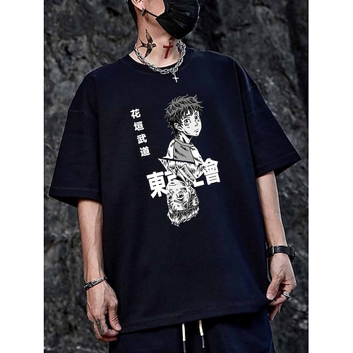 

Inspired by Tokyo Revengers Hanagaki Takemichi T-shirt Anime 100% Polyester Anime Harajuku Graphic Street Style T-shirt For Men's / Women's / Couple's