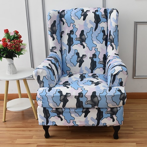 

1 Set Stretch Wingback Chair Cover Wing Chair Slipcovers Spandex Fabric Wingback Armchair Covers with Seat Cushion Cover for Living Room Bedroom Decor