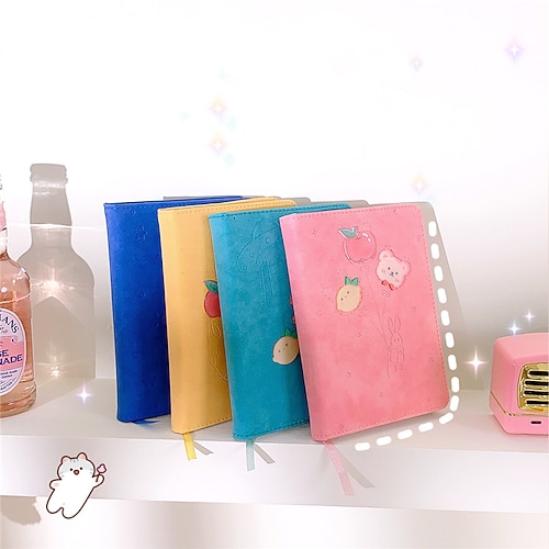

2022 Pocket Daily Weekly Monthly A5 5.8×8.3 Inch Kawaii Cartoon Cute PU Hardcover Portable Small Pocket Planner 260 Pages for School Office Student