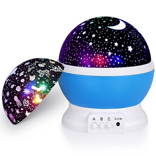 

Projector Light Night Light LED Night Light 360°Adjustable Dimmable colors Party Gift Bedroom Blue
