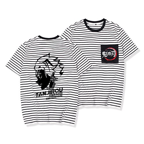 

Inspired by Demon Slayer: Kimetsu no Yaiba Kamado Nezuko Agatsuma Zenitsu Kamado Tanjirou T-shirt Cartoon 100% Polyester Anime Harajuku Graphic Kawaii T-shirt For Men's / Women's / Couple's