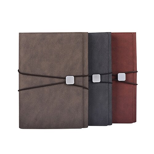 

Leather Notebook Notebook Lined A5 5.8×8.3 Inch Simplicity PU SoftCover Classsic 200 Pages Notebook for School Office Business