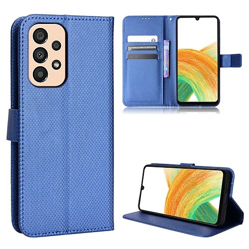 

Phone Case For Samsung Galaxy Wallet Card A73 A53 A33 S22 S21 Ultra Plus Shockproof Card Holder Slots Magnetic Flip Solid Colored PU Leather