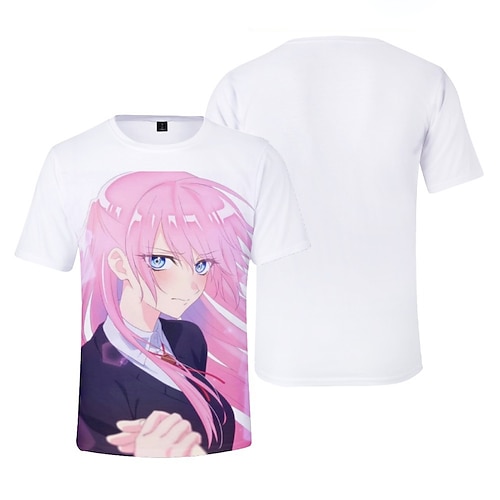 

Inspired by Shikimori's Not Just a Cutie Shikimori Micchon Cosplay Costume T-shirt 100% Polyester Pattern Harajuku Graphic Kawaii T-shirt For Men's / Women's / Couple's
