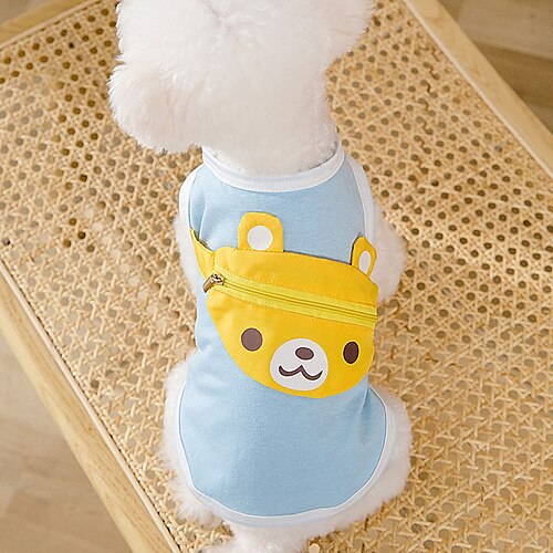 

Dog Cat Vest Animal Fashion Cute Sports Casual / Daily Dog Clothes Puppy Clothes Dog Outfits Soft Blue Costume for Girl and Boy Dog Cloth XS S M L XL 2XL