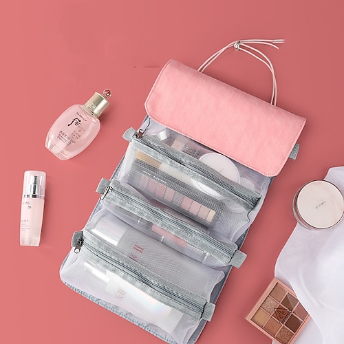 

Travel Pu Cosmetic Bag Detachable Portable Cosmetic Storage Bag Wash Bag Large-capacity Four-in-one Cosmetic Bag