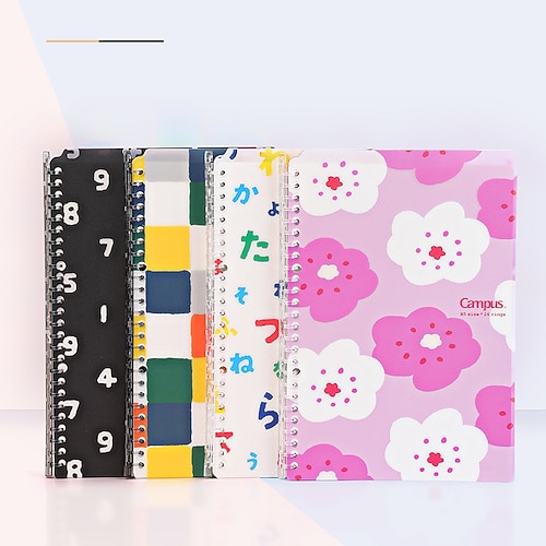 

Binder Notebook Lined B5 6.9×9.8 Inch Simplicity PVC SoftCover Portable 40 Pages Notebook for School Office Business