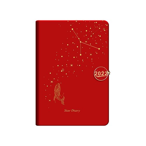 

2022 Daily Weekly Monthly A5 5.8×8.3 Inch Classic PU Hardcover Agenda Monthly Tabs Planner 400 Pages for School Office Student