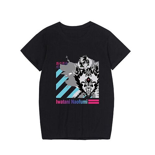 

Inspired by The Rising of the Shield Hero Naofumi Iwatani Cosplay Costume T-shirt 100% Polyester Pattern Harajuku Graphic Kawaii T-shirt For Men's / Women's / Couple's