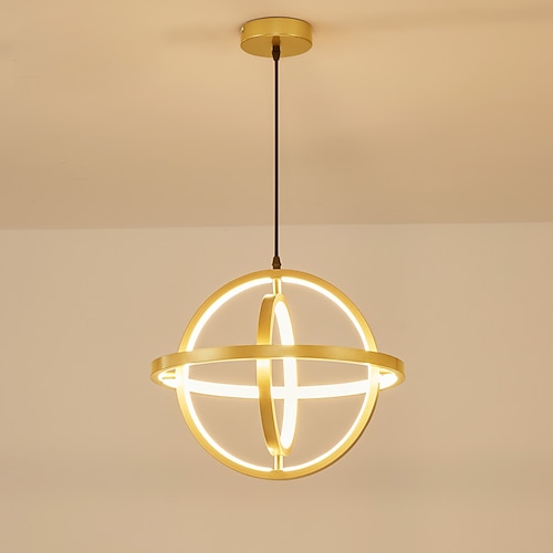 

40 cm Circle / Ring Design Pendant Light LED Metal Globe Round Painted Finishes Modern 220-240V