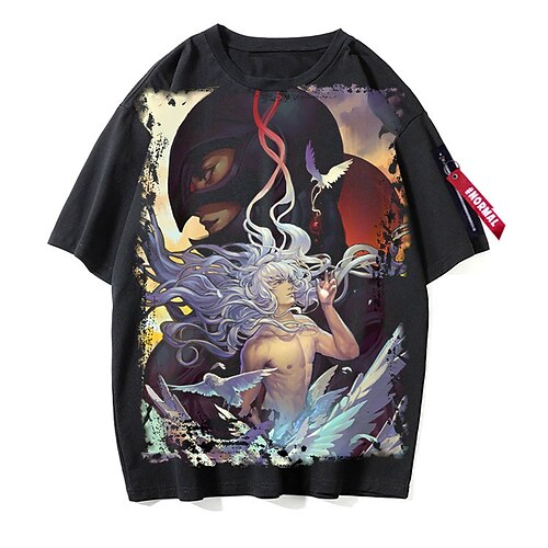 

Inspired by Berserk Guts Griffith T-shirt Cartoon 100% Polyester Anime Harajuku Graphic Kawaii T-shirt For Men's / Women's / Couple's