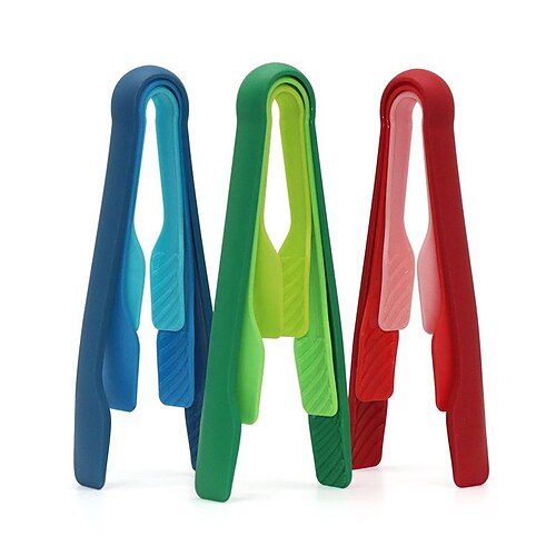 

Kitchen Barbecue Clips Three-piece Cooking Plastic Food Clips Steak Clips Baking Bread Clips