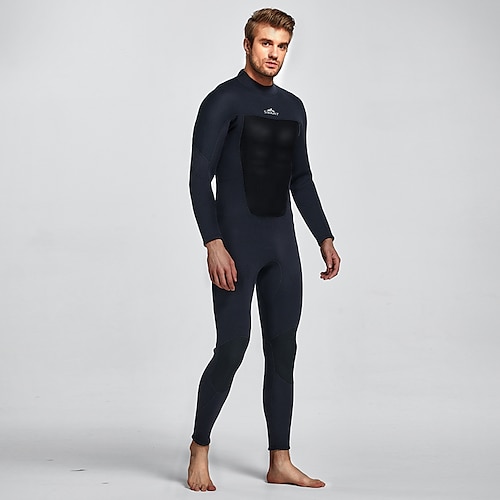 

SBART Men's Full Wetsuit 3mm SCR Neoprene Diving Suit Thermal Warm UPF50 Breathable High Elasticity Long Sleeve Full Body Front Zip - Diving Surfing Scuba Kayaking Patchwork Spring Summer Winter