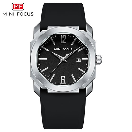 

MINI FOCUS Quartz Watch for Men Analog Quartz Stylish Stylish Modern Style Waterproof Calendar Alloy Silicone Fashion