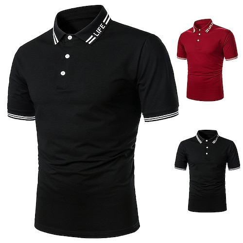 

Per uomo Camicia da golf Golf Maglia da tennis Traspirante Asciugatura rapida Leggero Manica corta Maglietta Superiore Standard Di base Tinta unica Autunno Estate Tennis Golf Corsa / Media elasticità