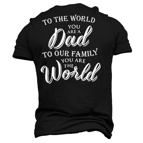 

Men's Unisex T shirt 3D Print Graphic Prints Letter Crew Neck Street Daily Print Short Sleeve Tops Casual Designer Big and Tall Papa T Shirts Black Gray Army Green