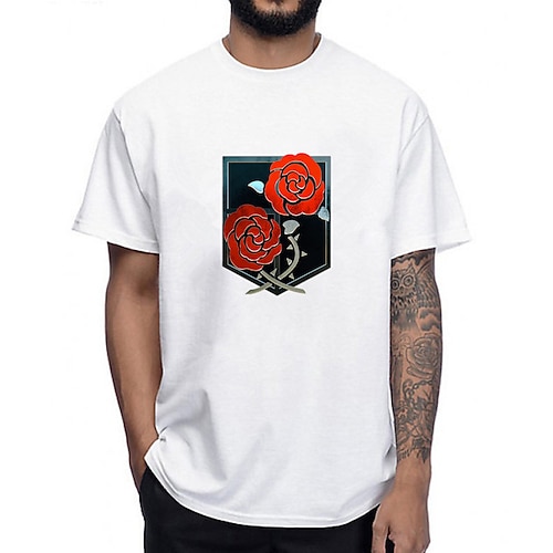 

Inspired by Attack on Titan Eren Yeager Levi·Ackerman T-shirt Anime 100% Polyester Anime Harajuku Graphic Kawaii T-shirt For Men's / Women's / Couple's