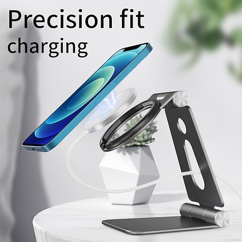 

Phone Stand Portable Foldable Slip Resistant Phone Holder for Desk Bedside Selfies / Vlogging / Live Streaming Compatible with Tablet All Mobile Phone Phone Accessory