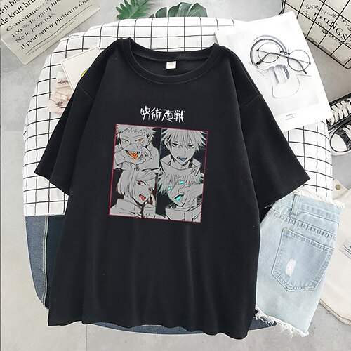 

Inspired by Jujutsu Kaisen Gojo Satoru Ryomen Sukuna T-shirt Anime 100% Polyester Anime Harajuku Graphic Street Style T-shirt For Men's / Women's / Couple's