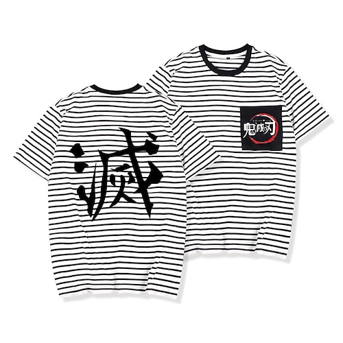 

Inspired by Demon Slayer: Kimetsu no Yaiba Kamado Nezuko Agatsuma Zenitsu Kamado Tanjirou T-shirt Cartoon 100% Polyester Anime Harajuku Graphic Kawaii T-shirt For Men's / Women's / Couple's